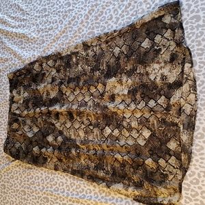 Maurices animal print skirt